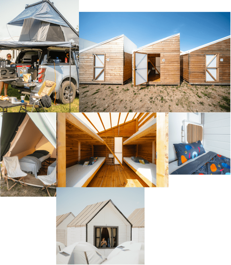 camping collage