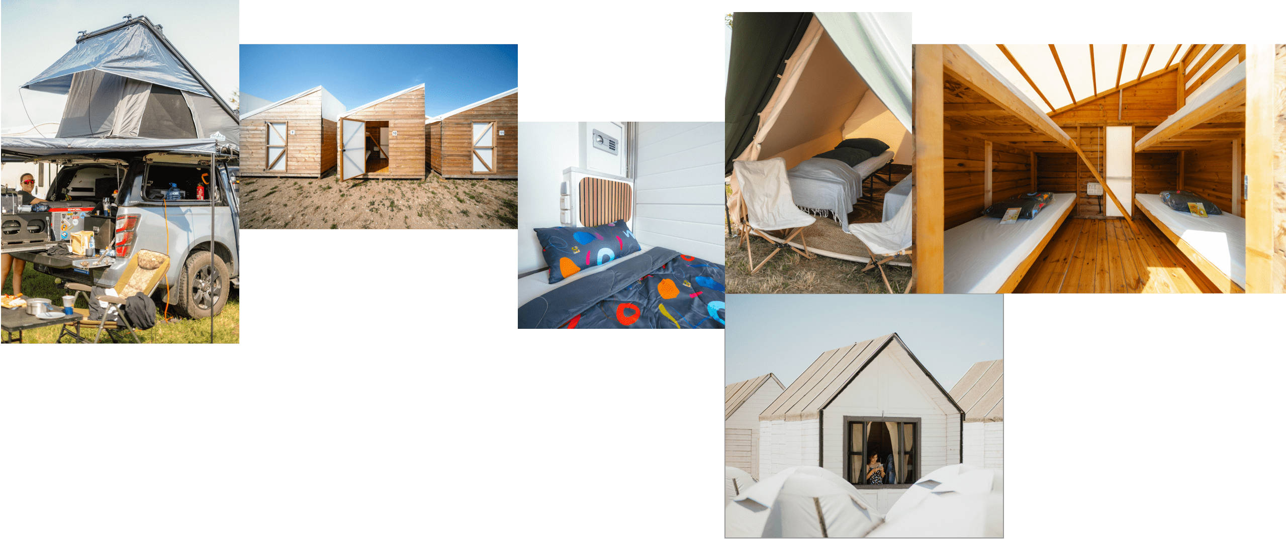 camping collage
